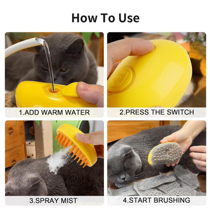 Cepillo nebulizador para mascotas 